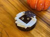 ミイラケーキ　　生チョコろーるにガナッシュがけ。「ハロウィンのミイラケーキ！」