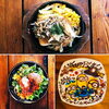 本日のラインナップ「きのこチキンステーキ　ロコモコ丼」