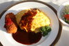 オムライス＆カニクリームコロッケ「   ○・。＊　週替わりアザレアランチ　＊。・○」