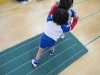 頑張って相手を押し出そうとする園児さん!「すもう大会!」