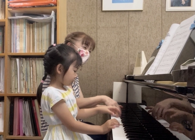 「４歳の生徒さんの成長　　楽しく音楽とふれあう　橿原　植田未来音楽教室」