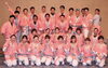 いざ出陣！（撮影時のみマスクを外しています）「緋勇陣　第48回えさし甚句まつりにて演舞しました〜！」