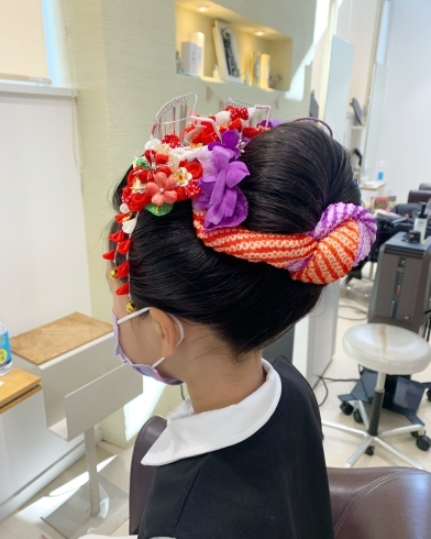 日本髪「伊賀市美容室セラヴィ七五三セット着付けヘアアレンジ承ります」