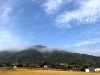 朝靄がかかった山と空が綺麗で見惚れてしまいました「今日の言葉&一言メッセージ」