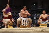 「大相撲11月場所3日目、千代大龍関に勝ちました✨ 明日は北勝富士関との取り組みです❤️」