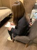 カウンセリング用紙に記入中「〜ご紹介〜」