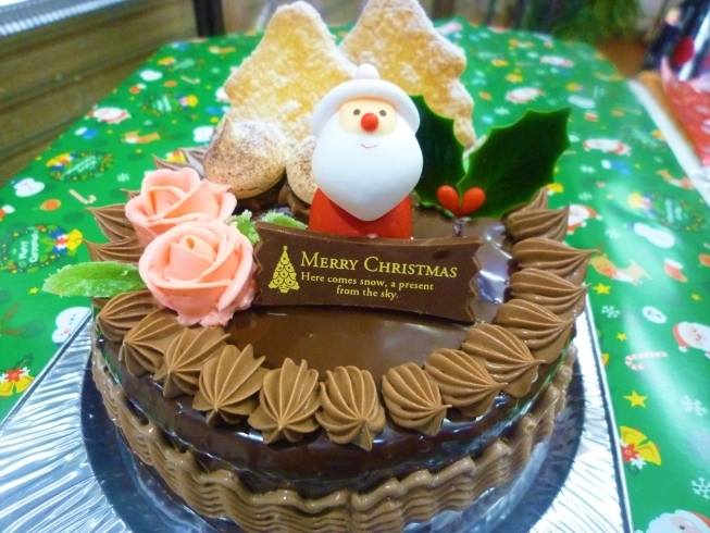 バタークリーム〔チョコレート）５号（15㎝）「クリスマス（バタークリームケーキ）」