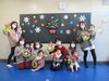 リースを持って集合写真★「今日は「うさぎぐみ」がありました。」