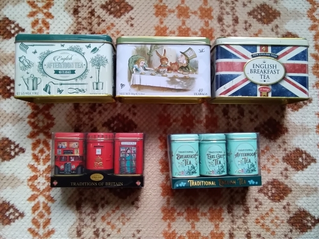 イギリス　紅茶缶「イギリスの紅茶缶入荷しました～！」