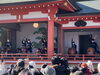 「【新宿日枝神社】元旦祭！「葛飾区立新宿中学校」太鼓部の皆さんによる心に響く見事な和太鼓演舞！」