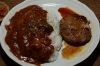 1番人気のカレーハンバーグ