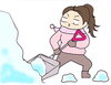 雪かき「雪かき疲れに骨盤矯正！」
