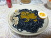 「ブラックカレー焼きうどん＆煮玉子o(^-^)o」