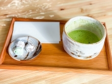 寒い日、温かい抹茶を飲みに道の駅池田温泉へ来ませんか？