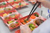 普通食の見本です「お弁当を定期配達いたします♪」