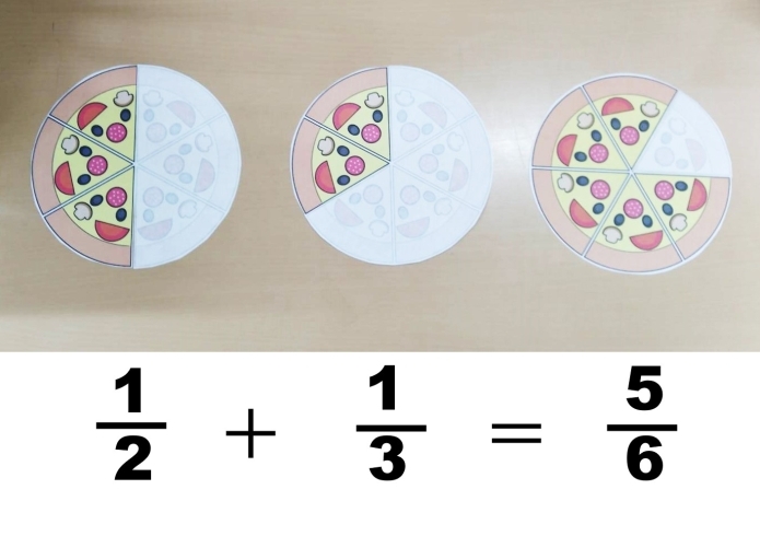 もはや分数を見るとピザが食べたくなります「【小学部】「なぜ・どうして」を大切にした算数の学びとは[浜松で内申点対策・浜松西中受験対策なら虹の風！考える面白さを追求する学習塾]」