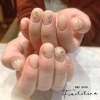 ブーケの様な華やかさのあるネイル「ドライフラワーnail」