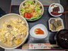 親子丼セット「ランチ営業、定休日のお知らせ」