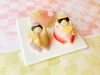 歳時和菓（ひなまつり）…3ヶ入 1080円(税込)「【３月３日はひなまつり】ひな人形をイメージした創作上生菓子を２月１９日より販売開始致します。」