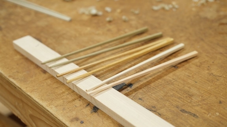 カンナで削って作った世界にひとつの箸「【上松町】木工教室にて「箸づくり体験」を実施！【地域おこし協力隊】」