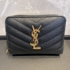 サンローラン 財布 YSL カサンドラ コンパクト Vステッチ SAINT LAURENT PARIS サンローランパリ YSLロゴ カサンドラ V