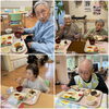 皆さん良いお顔で召し上がってます☺️☺️「住宅ふらっとにて敬老のお祝い😋🍱」