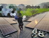 太陽光発電設置後&作業スタッフ「日々の作業～継続は力なり～」