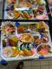 地区民体育祭での自治会用　折詰です。「七五三の予約が始まって…。」