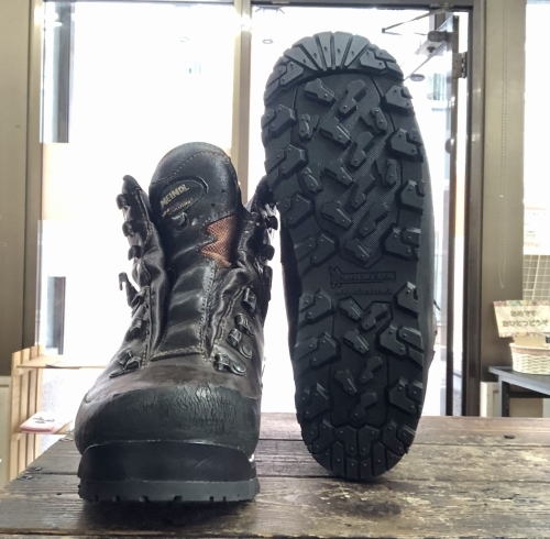 登山靴をミシュランソールを使用して修理しました。「【宮城県仙台市太白区長町】靴修理•合鍵のお店シューリー　その52 登山靴ソール交換」