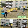 「大きなシャボン玉あそび」　交野市　小規模保育園