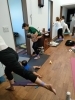 チューブを使って小尻に。「HARDヨガ💪」