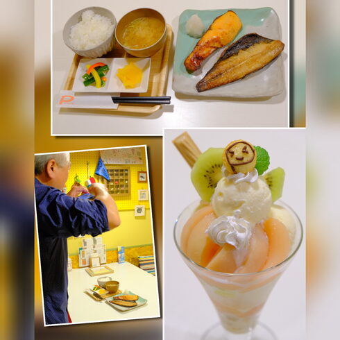 熟成桃コンポートパフェ~美味しくできました☺「来年の桃パフェが楽しみになりました?☺」
