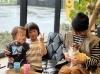 看板犬たちとはいチーズ❣️「看板犬のいるお店🐕❤️」