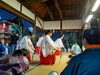 「【2023年】10/15（日）石岡神社祭礼2日目夜明け。お旅所に参加屋台が勢ぞろいしました！」