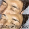 男性の眉スタイリング　【メンズアイブロウスタイリング】