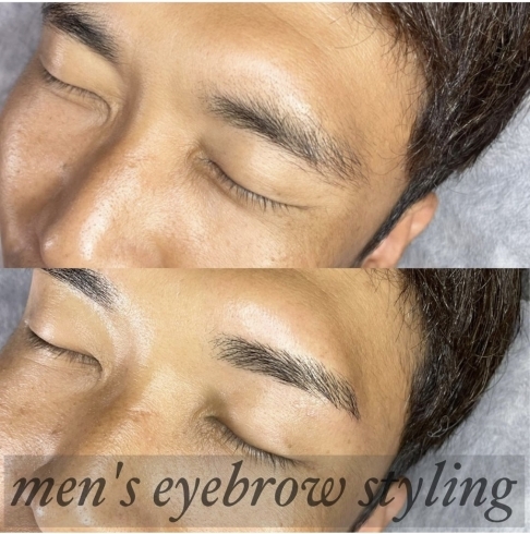 メンズ　アイブロウスタイリング「男性の眉スタイリング　【メンズアイブロウスタイリング】」