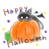 ハロウィン黒猫「黒猫のハロウィンイラストです！」