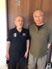 紀伊先生との2ショット「昨日、大阪から帰ってきました。」