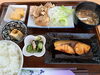 煮魚＋若鳥の唐揚げランチ1,250円コーヒー付き「煮魚＋若鳥の唐揚げ＋玉子焼き定食1250」