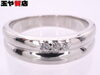 「ポンテヴェキオ 美品 Ponte Vecchio ダイヤ0.03ct デザイン リング 9号 pt950 プラチナ  販売中！ 玉や質店 千葉 市川市 本八幡」