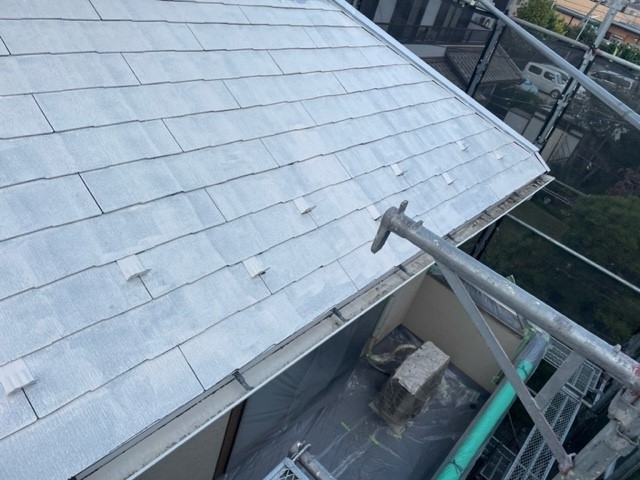 屋根塗装　下塗り「作新建装　今週の施工」