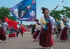 2023.9.神栖市舞っちゃけ祭りにて「よさこい一緒に踊ってみませんか」