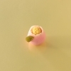 「上生菓子　練り切り 菓銘「山茶花」」