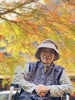 紅葉を観てニッコリ「紅葉狩りに行きました。」