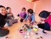 レッスン後のお茶タイム「ヨガ友がたくさん♪ヨガ後のお茶タイムがみんな大好き！千葉市 ヨガ 千葉みなと駅から2分 藝 UeL CHIBA」