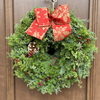 クリスマスリース①ベーシックコース「冬じたくのワークショップ「クリスマスリース」【恵庭/花屋/花束/アレンジ/リース/ドライフラワー/配達/ワークショップ】」