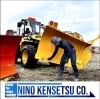 KOMATSU WA100　バケット塗装中「除雪準備【村上市の土木・排水給水・外構工事はニノケンへ】」
