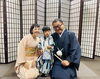 松原さん素敵なご家族です。「TUZUMI問屋町レンタル着物　七五三　素敵なご家族　出張着付けもいたします　持込無料」