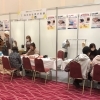 産業ときめきフェア出店中　ハンカチ、バッグ名入れ特別価格！