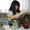 定休日はおはぎ作りに挑戦♪(⌒▽⌒)